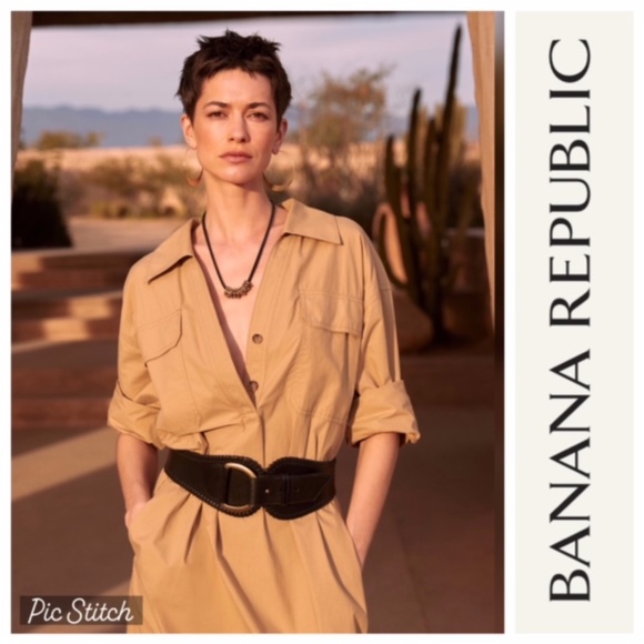 NWT BANANA REPUBLIC GENUINE LEATHER BLACK BELT main image 12